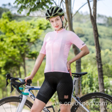 Jersey de ciclismo de ciclismo esencial de manga corta para mujeres